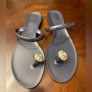 Juicy couture Blue sandals, size 10. Made in Brazil
